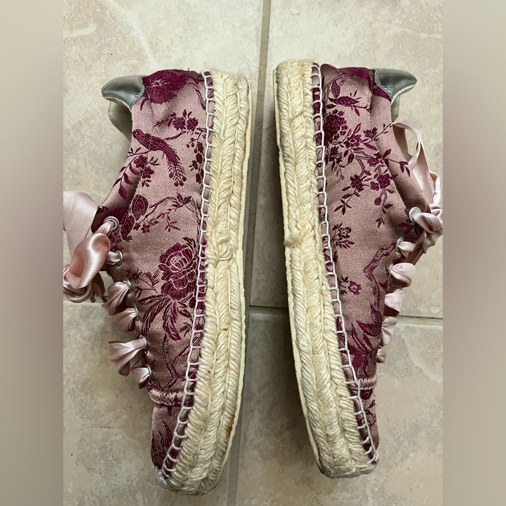 Replay Espadrille Sneakers shoes floral embroidered - Picture 9 of 11